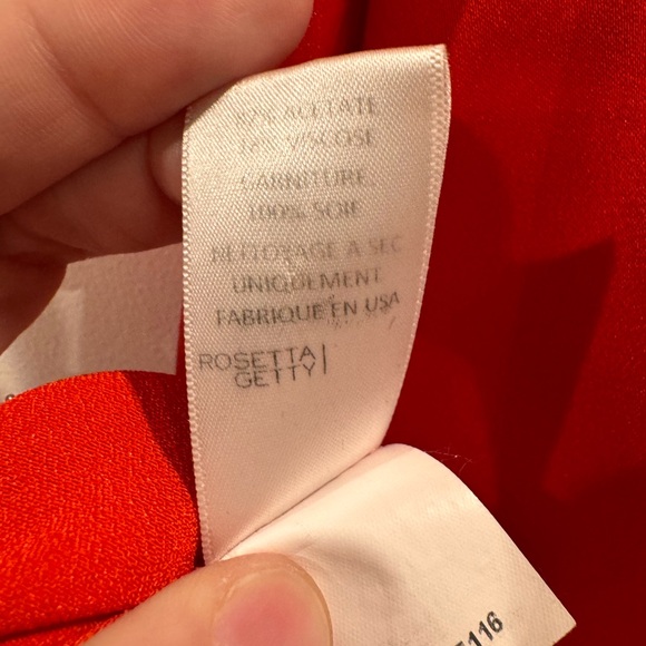 Rosetta Getty red cold shoulder gown - Picture 11 of 14